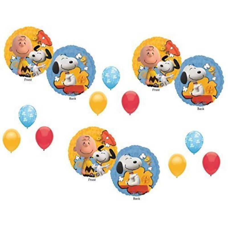 peanuts charlie brown balloons decoration supplies party snoopy