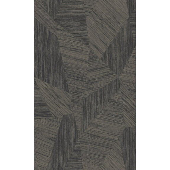 Black Geometric All Over Blown Vinyl Printed Non Woven Non-Pasted Textured Wallpaper 57 Sq. Ft.