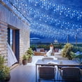 thumbnail image 3 of Icicle Lights Nielfoi 1280 LED, 40 m, azul y blanco, Navidad, 3 of 9