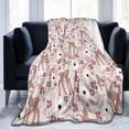 thumbnail image 2 of Yibo for Daisy Flannel Blanket Decorative Floral Flower Daisy Soft Throw Blankets for Bed Sofa Couch Chair Decor All Season Gifts, 2 of 7