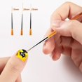 thumbnail image 3 of 3 Pièces Pinceaux En Détail À Ongles, Pinceau Liner Nail Art Ongles Professionnel, Pinceaux Fins Pour Peinture Acrylique De Precision, Dessin Brosse Pinceau Peinture Stylo Nail Dotting Tool, 3 of 8