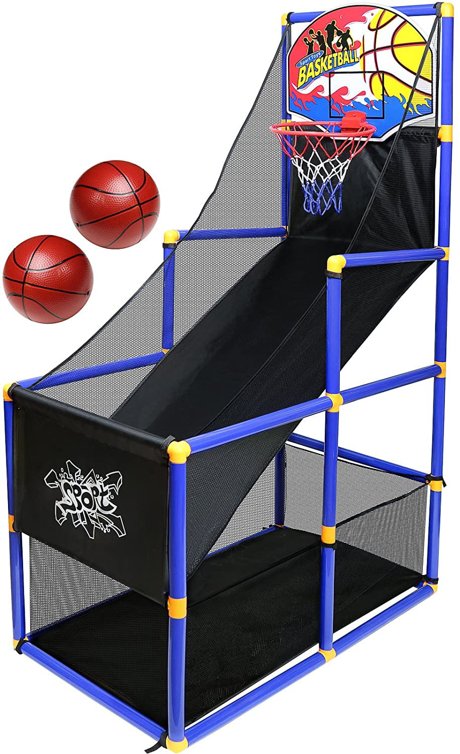 Basketball Board Play-set for Kids Wall Mounted Indoor Outdoor Sport Gift Toy 