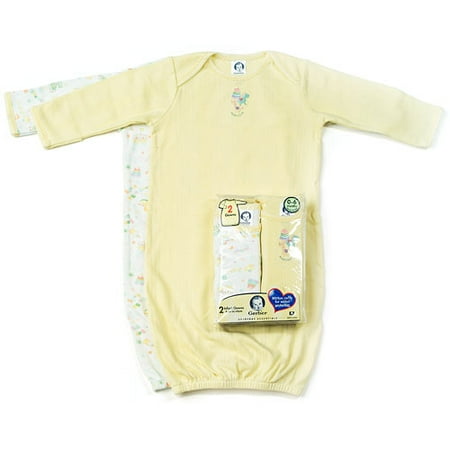 Gerber 2-Pack Gowns, 0-6 Months