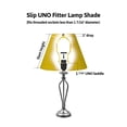 thumbnail image 6 of 8x16x12" SLIP UNO FITTER Egg Shell Shantung Bell Lampshade, 6 of 8
