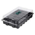 thumbnail image 1 of 3Set Propagation Kit Black Germination Kits for Seedlings with Stackable Design 14.34X9.04X2.75in, 1 of 8