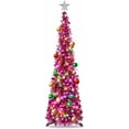 thumbnail image 1 of Fall Tree Home Decor Pop Up Tree with Lights & Timer & Modes Collapsible Tinsel Pencil Tree for Autumn Harvest Porch Thanksgiving Party Decorations Maple Leaves, 1 of 7
