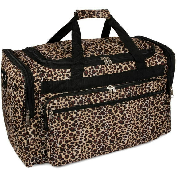 Leopard Print 22" Lightweight Duffel Bag /Dance / Gym /Shoulder carry on