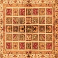 thumbnail image 1 of Ahgly Company Indoor Square Abstract Orange Modern Area Rugs, 7' Square, 1 of 4