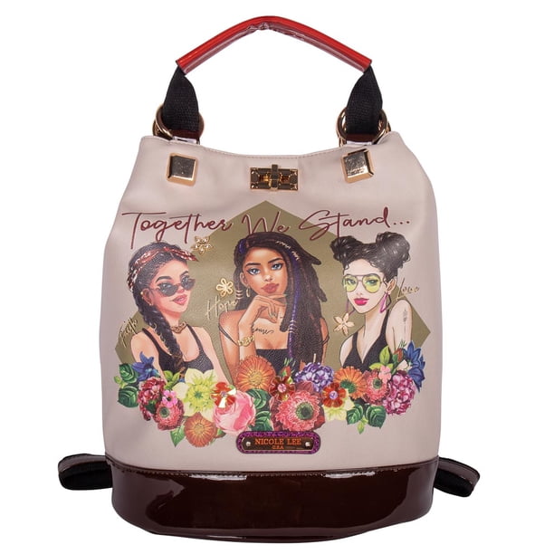 Bolsa Backpack Marca Nicole Lee estampada Together We Stand  display picture 2