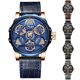 thumbnail image 1 of Gwong Electrónica Mini enfoque Hombres con estilo Cómodo Straux Correa de piel de pulsera mecánica, 1 of 7