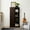 Espresso, variant on Barn Door Storage Cabinet | Spacious Interior for Seasonal Attire and Decorations | MDF Construction with Espresso Finish | Add Rustic Charm to Your Home
