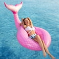 thumbnail image 4 of Flotador inflable con forma de cola de sirena Jasonwell, gigante, rosa, 4 of 8