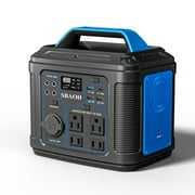 SBAOH Portable Power Station, 300w 296wh Solar Generator 80000mah Lithium Battery Solar Power Banks Generator Power Source for Camping