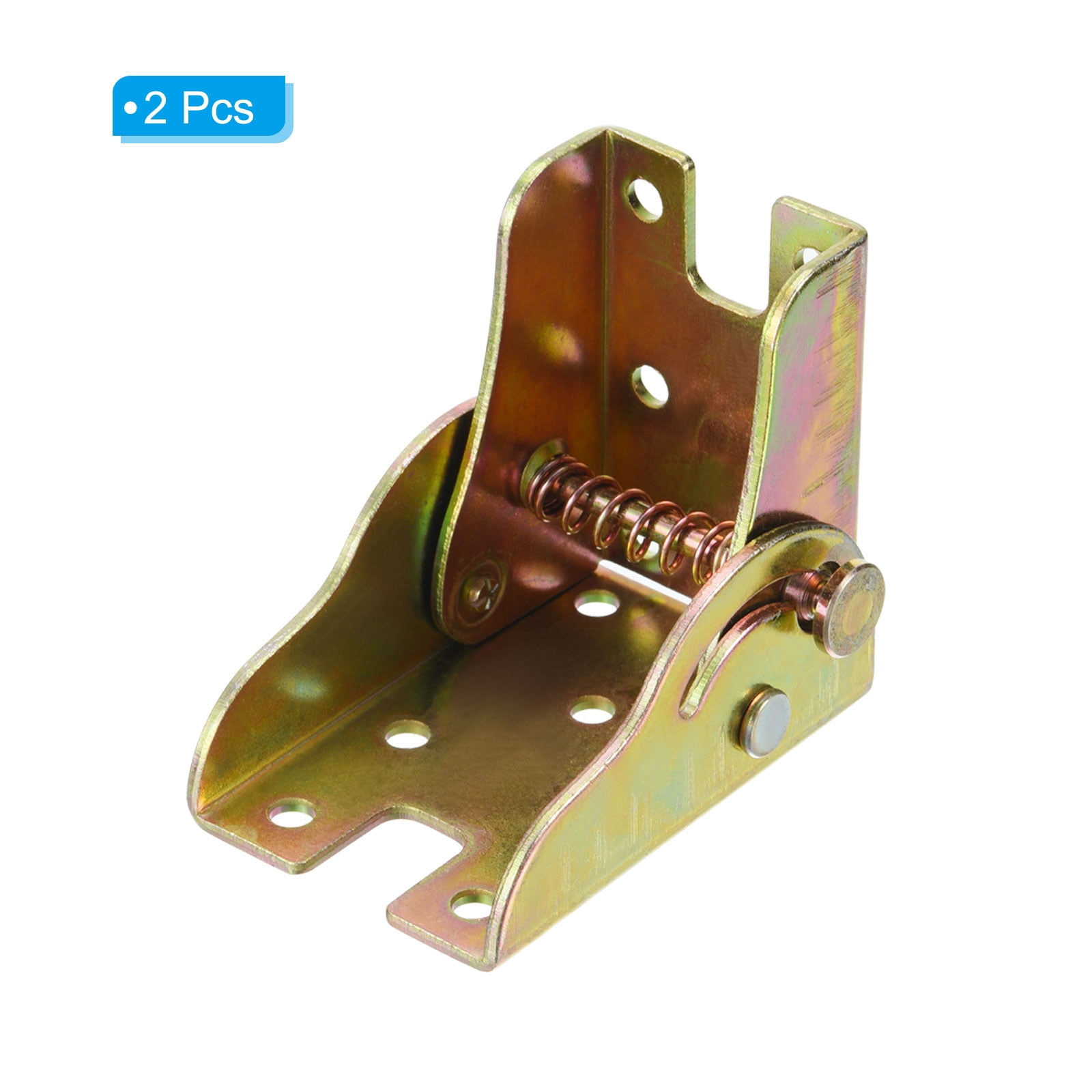 Unique Bargains Folding Legs Hinge Self-Locking Bracket with Screws Multicolor 2Pcs