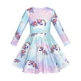 thumbnail image 3 of Girls Dress Unicorn Rainbow Casual Long Sleeve 8 Years, 3 of 7