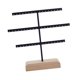 thumbnail image 5 of Organizador de pendientes, soporte para pendientes colgantes, estante de almacenamiento de joyas, regalo para mamá, colgador Negro, 5 of 9