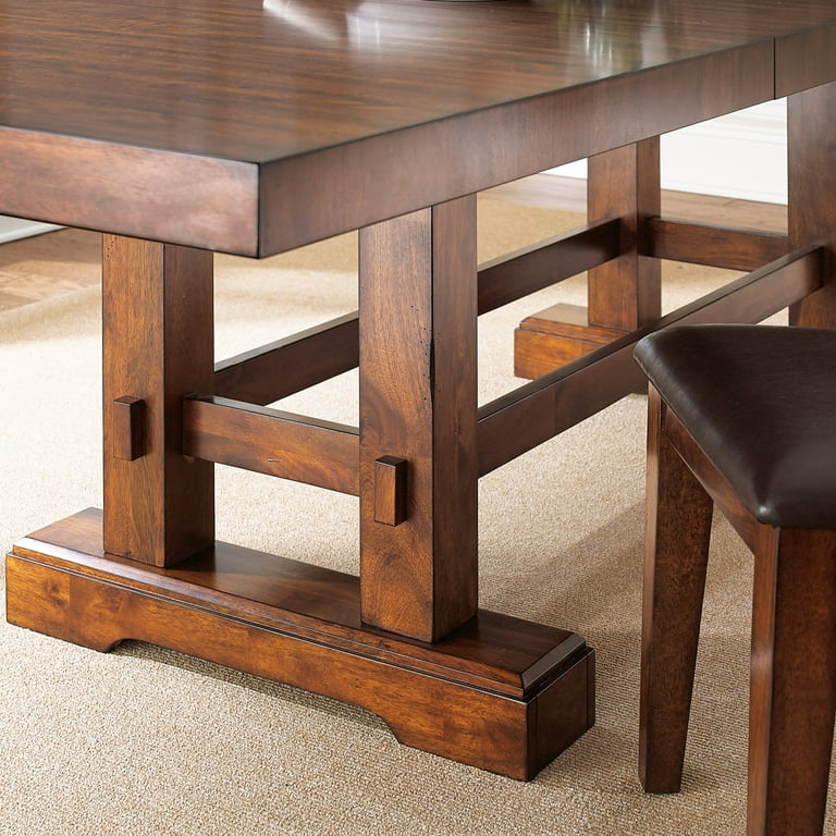 Steve Silver Zappa Dining Table - Medium Cherry - Walmart.com