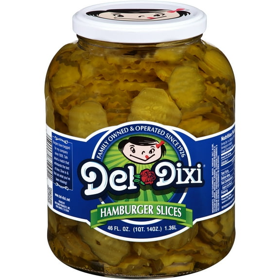 Del-Dixi® Hamburger Slices 46 fl. oz. Jar