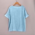 thumbnail image 5 of Breathable Linen Tops for Women Beach Vacation Flowy Summer Outfit, 5 of 6