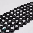 thumbnail image 2 of Craft and party Diamond Flower Shape Mesh Wrap Roll Faux Rhinestone Crystal Ribbon 4" x 10 yards (30 ft), 2 of 2