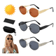 thumbnail image 3 of 3pz Gafas Sol Retro Modelo Negro, 3 of 4