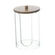 thumbnail image 5 of Dispensador de vasos de papel desechables para baño, mostrador y habitación de invitados. transparente con tapa de madera, 5 of 9