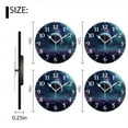 thumbnail image 2 of Non-Ticking Silent Wall Clocks Battery Operated Personalized Decor Clock for Living Room,Bedroom-Surreal Space Scene With Planets And Stars(14inch), 2 of 4