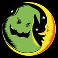 thumbnail image 2 of Men's The Nightmare Before Christmas Oogie Boogie Crescent Moon Graphic Tee Black Large, 2 of 5