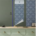 thumbnail image 5 of Ambesonne Floral Design Peel & Stick Wallpaper for Home, Flower Pattern Damask, 13"x36", Cobalt Blue and White, 5 of 5