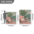 thumbnail image 6 of Yayeee Throw Blanket for Couch Soft Warm 50" x 60" Sofa Chair Bed Decoration, Pink and White Cat, 6 of 7