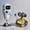 2pcs, variant on Wall.E Eve Small Particle Robot Assembly Model Kit Action Figure Boy Educational Toy Buildable Collectible No Special Effects