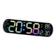 thumbnail image 5 of Reloj despertador digital Reloj LED Calendario Hora, Reloj de pared Pantalla grande Brillo ajustable para sala de estar Gimnasio Mesita de noche, 5 of 9