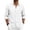 White, variant on JoveMarine Mens Short Sleeve Button Down Shirts Linen Long Sleeve with Single Pocket Casual Spring Fall Top,Army Green L