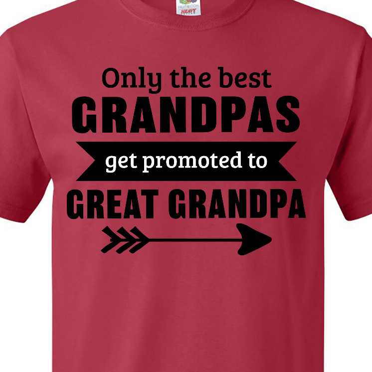 Only the Best Grandpas Get Promoted to Great Grandpa Unisex Shirt