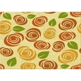thumbnail image 1 of Ahgly Company Machine Washable Indoor Rectangle Transitional Orange Area Rugs, 5' x 7', 1 of 1