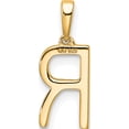 thumbnail image 4 of 10K Yellow Gold Diamond Letter R Initial Pendant (Width 6.7) - Jbsp, 4 of 5