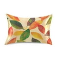 thumbnail image 7 of Yayeee Pillowcase Standard Size Set of 2 Satin Wrinkle Resistant Pillow Case, Green Retro Autumn Leaves, 7 of 7