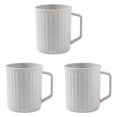 thumbnail image 4 of Toothbrush Holder Cup,Unbreakable Plastic Bathroom Cups,Vertical Striped Plastic Toothbrush Mug with Handle,Portable Reusable Tooth Brush Container for Family Travel Outdoor Camping, 4 of 5