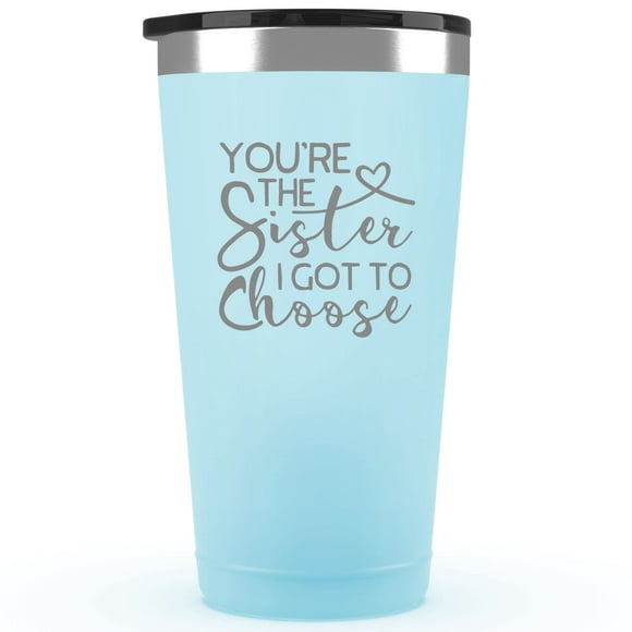Friendship gifts For Best Friends Women - Best Friend christmas gifts - Friend gifts For Women Birthday - gifts for Sister From Sister - Youre The Sister I got To choose 16 oz Seaside Sister