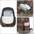 thumbnail image 4 of Camo and Deer Brown Pattern 17" School Backpacks for Teens,Waterproof Oxford Fabric,S-Shape Padded Straps for School,Travel,Hiking,Camping, 4 of 6