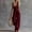 Wine, variant on RYDCOT Women Button Down Jumpsuits Cotton Linen Sleeveless Casual Wide Legs Rompers Loose Overall with Pockets White