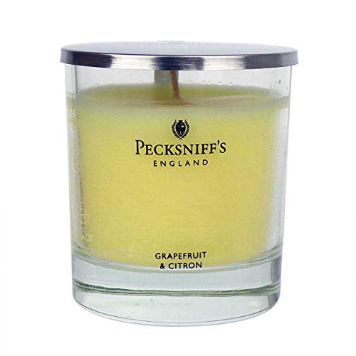 Pecksniffs 5.29oz Scented Candles with Lid (Grapefruit and Citron