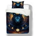thumbnail image 4 of Bedding Set With Bag Sunwolf Galaxy Print Duvet Cover Set Boy Man Quilt Cover& Pillowcase,Twin (68"x86"), 4 of 5