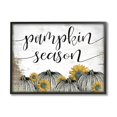 thumbnail image 2 of Stupell Industries Pumpkin Season Phrase Vintage Pumpkin Illustration Yellow Sunflowers Graphic Art White Framed Art Print Wall Art, 20x16, by Daphne Polselli, 2 of 5