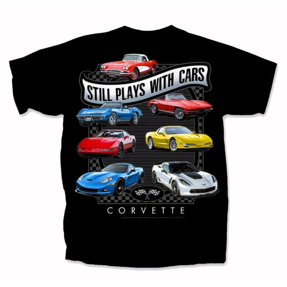 Chevy Chevrolet Corvette Still Plays with Cars Short Sleeve T-Shirt