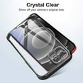 thumbnail image 4 of Compatible with iPhone 12 Case Clear Crystal Protective Cover Women Men Transparent Ultra Thin Slim Drop Proof Shockproof Silicone Soft Phone Case for iPhone 12, Black, 4 of 6