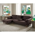 thumbnail image 1 of Sofá Cama Modular de Lino Chocolate Modelo Duomo Makora Reversible, 1 of 9