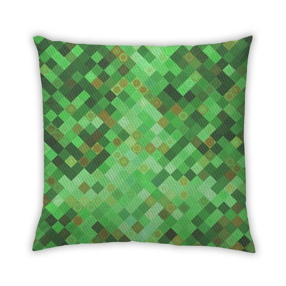 Ahgly Company Outdoor Square Contemporary Throw Pillow, 18 inch by 18 inch