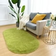 thumbnail image 2 of Arogan Ultra Soft Fluffy Bedroom Rugs For Kids,2.6'x5.3',Green, 2 of 7