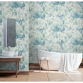 thumbnail image 5 of NextWall  Watercolor Flower Peel and Stick Wallpaper 20.5 in. W x 18 ft. L - Seaglass, 5 of 8